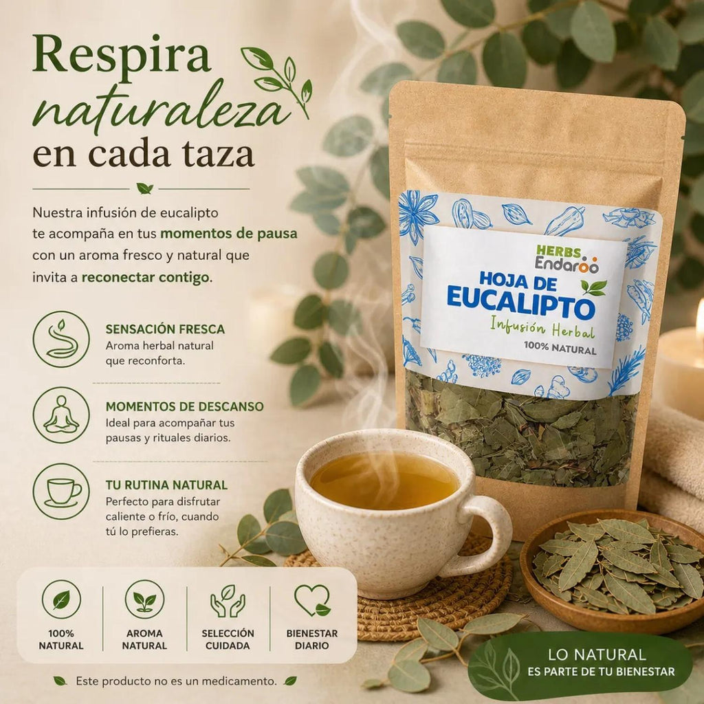 Hoja de Eucalipto Té Natural 70g Naima | Infusión Herbal