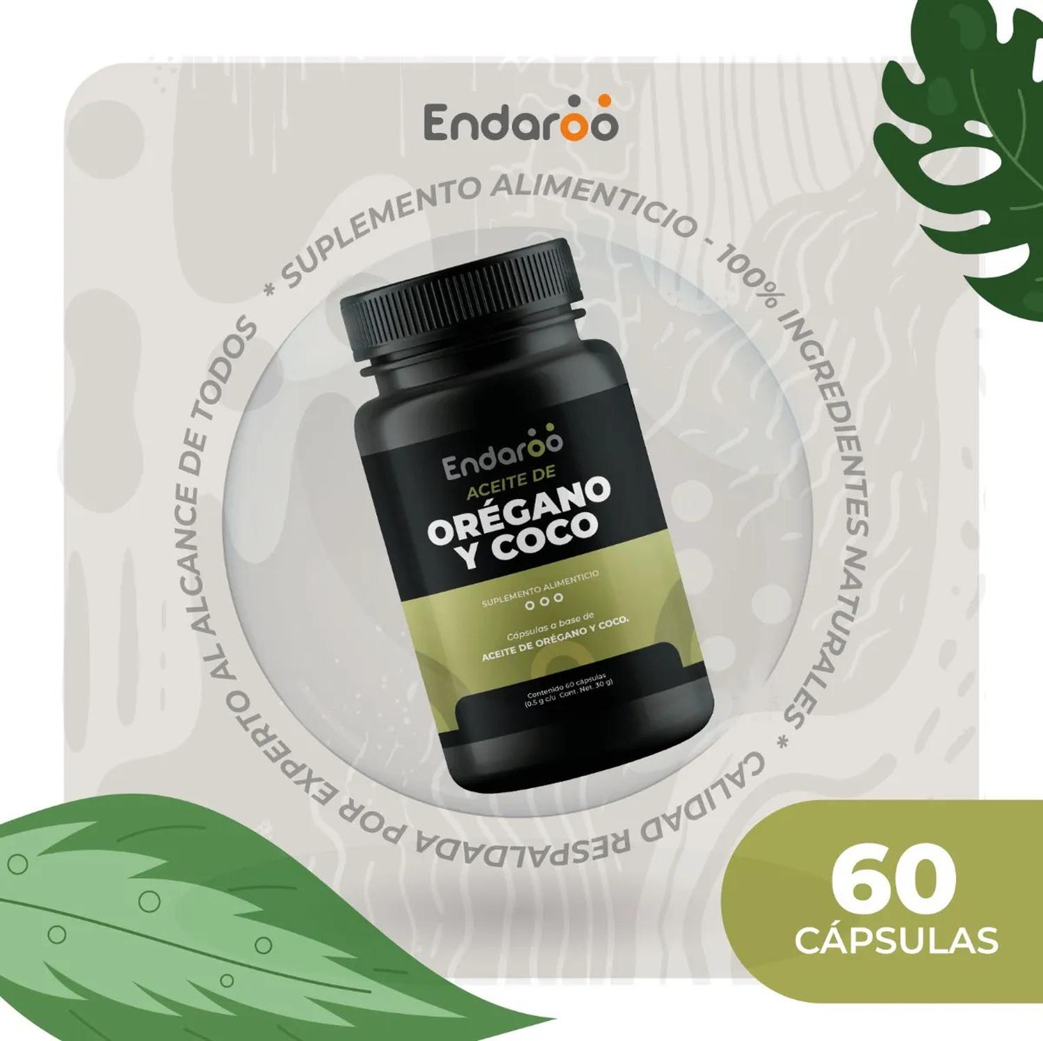 Aceite de Coco con Orégano 60 Cápsulas