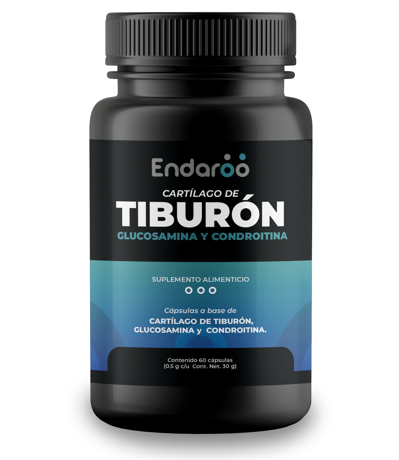 Cartílago de Tiburón con Condroitina y Glucosamina | 60 Cápsulas