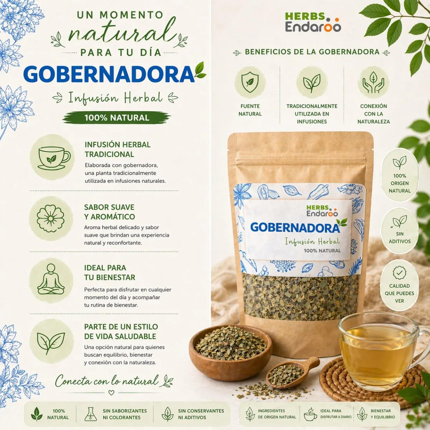 Gobernadora Té Natural 100g Naima | Infusión Herbal Premium