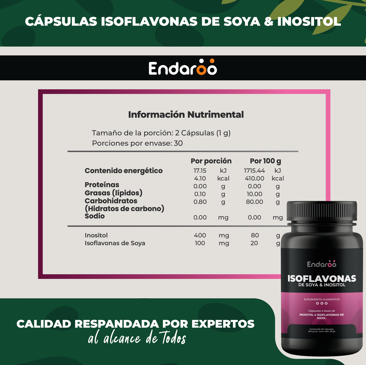ISOFLAVONAS DE SOYA CON INOSITOL