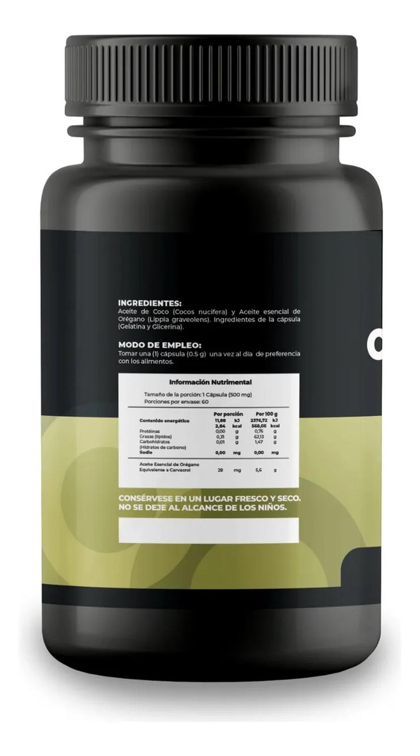 Aceite de Coco con Orégano 60 Cápsulas