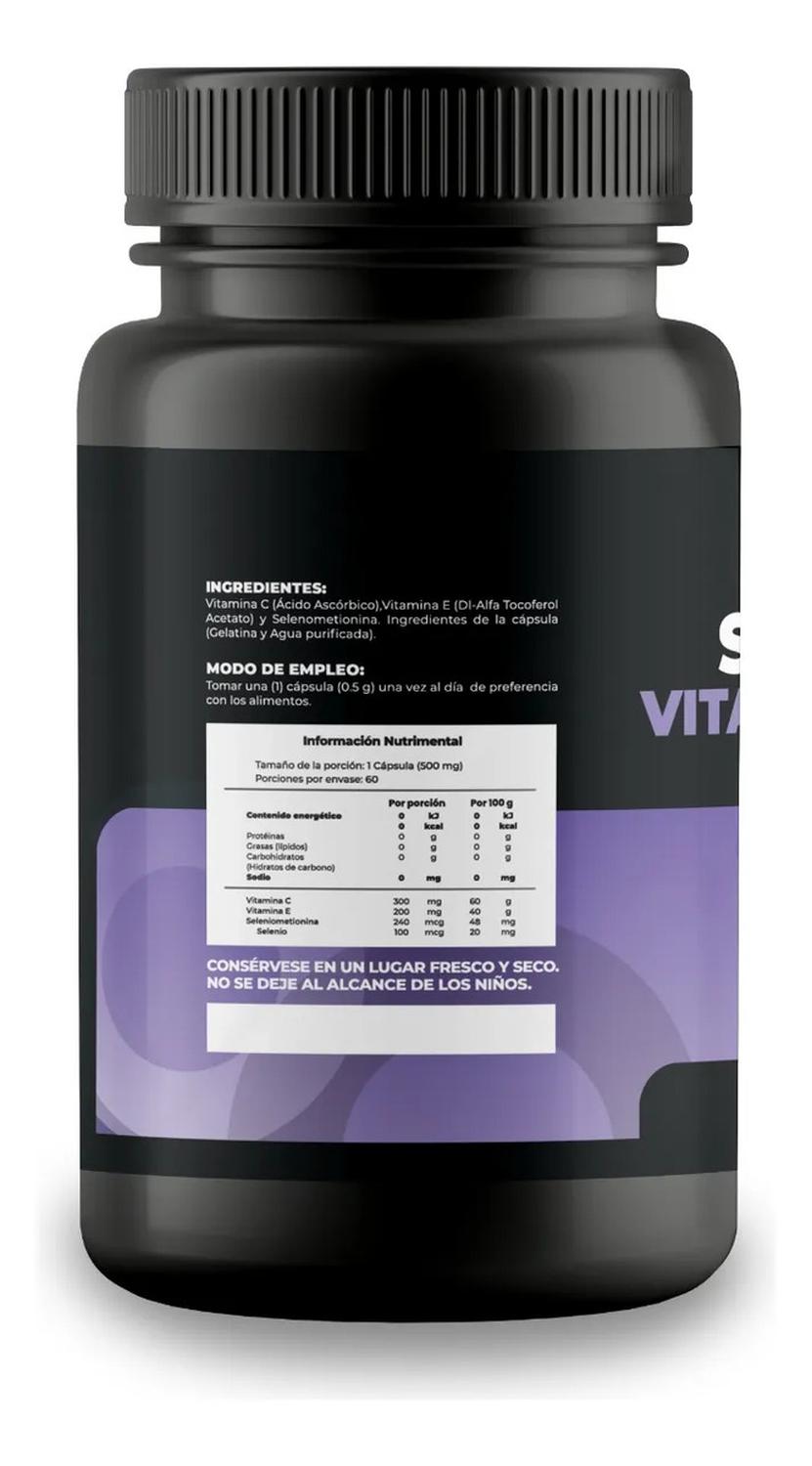 Selenio con Vitaminas C y E 60 Cápsulas Antioxidante