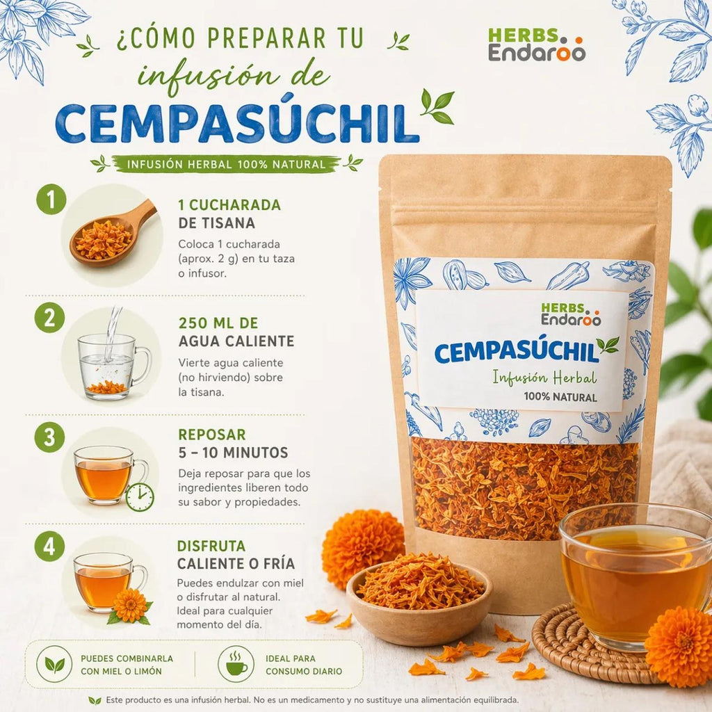 Flor de Cempasúchil Té Natural 50g Naima | Infusión Herbal
