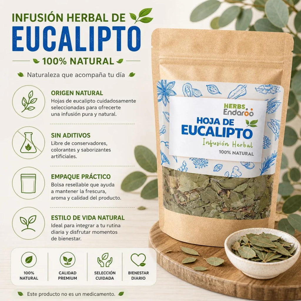Hoja de Eucalipto Té Natural 70g Naima | Infusión Herbal