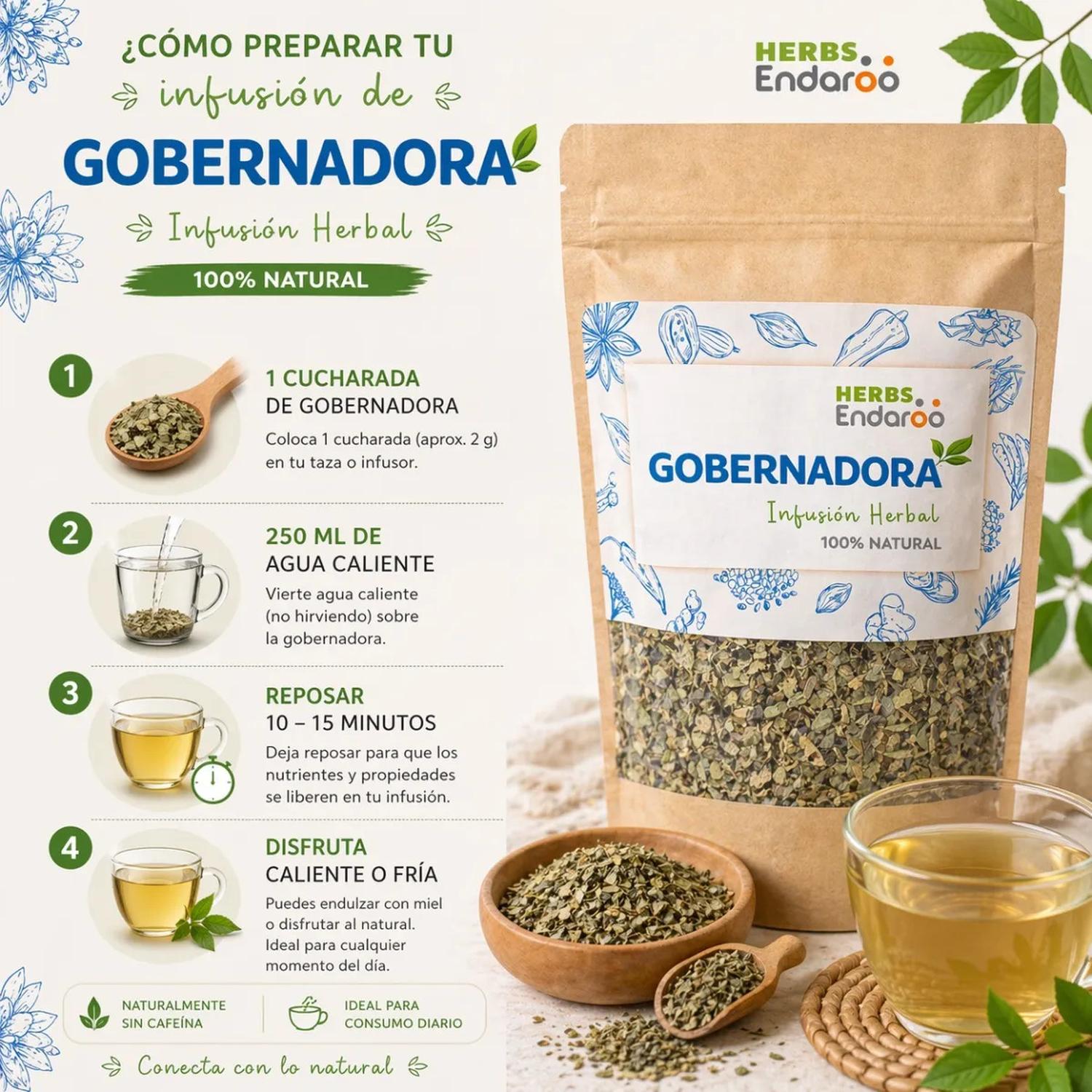 Gobernadora Té Natural 100g Naima | Infusión Herbal Premium