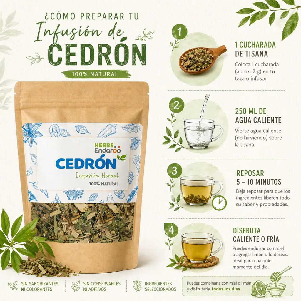 Cedrón Té Natural 60g Naima | Infusión Herbal Premium