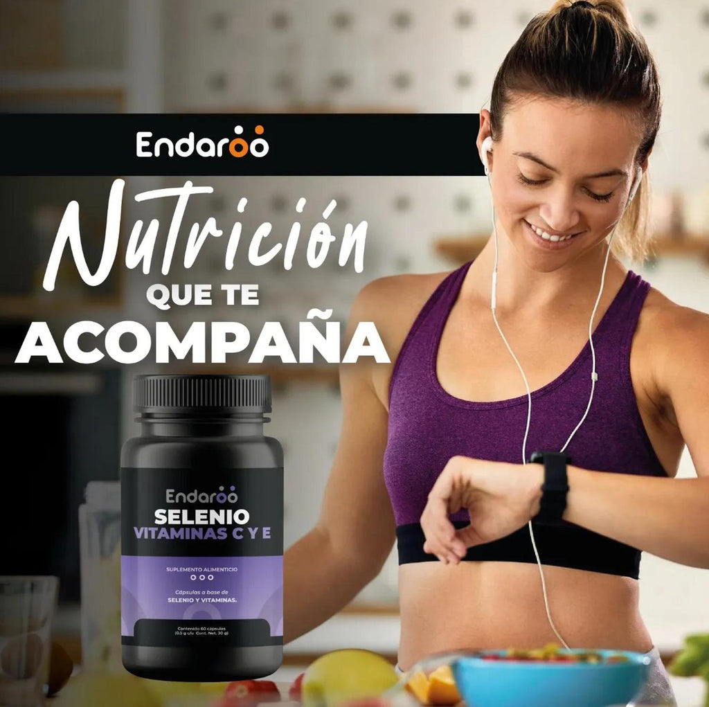 Selenio con Vitaminas C y E 60 Cápsulas Antioxidante