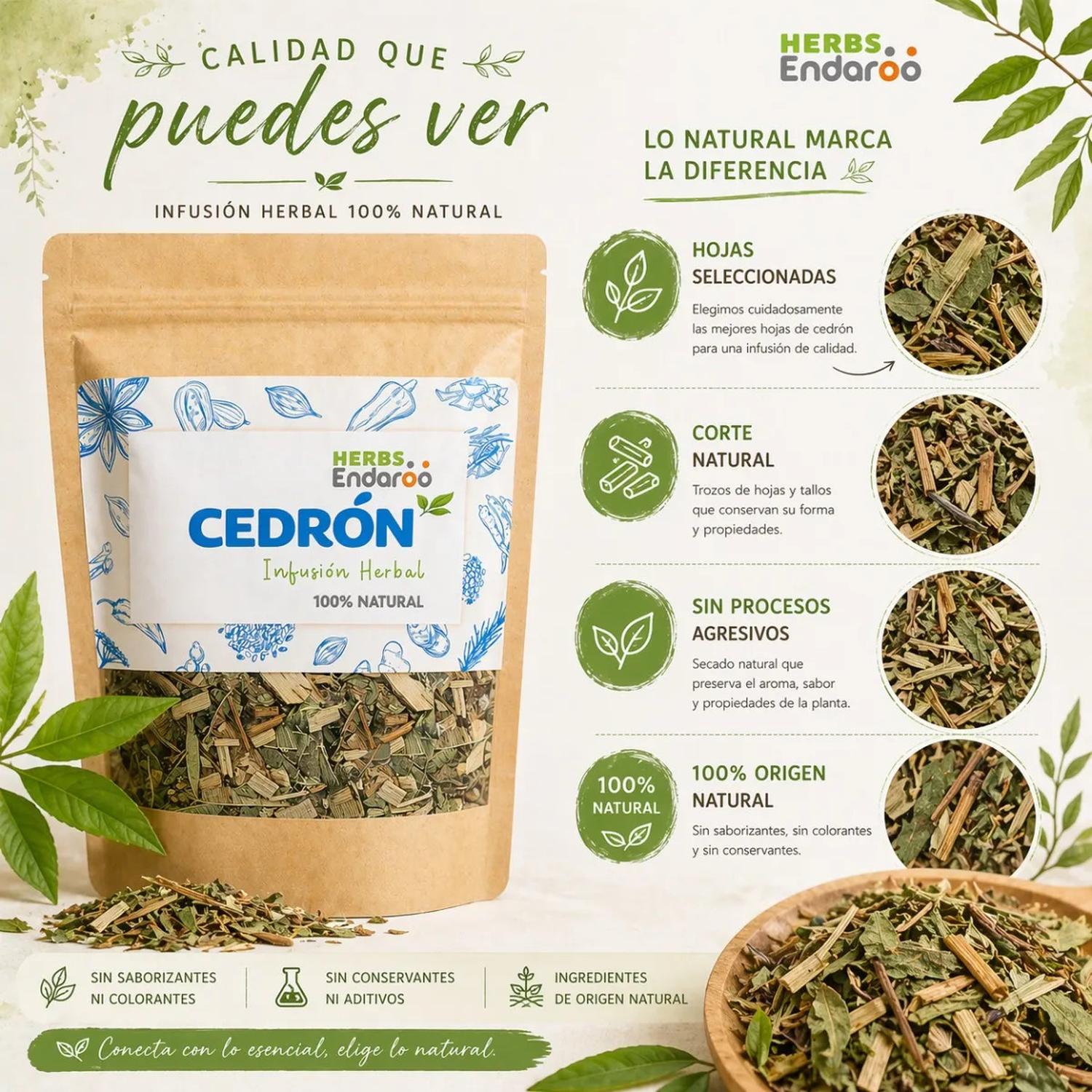 Cedrón Té Natural 60g Naima | Infusión Herbal Premium
